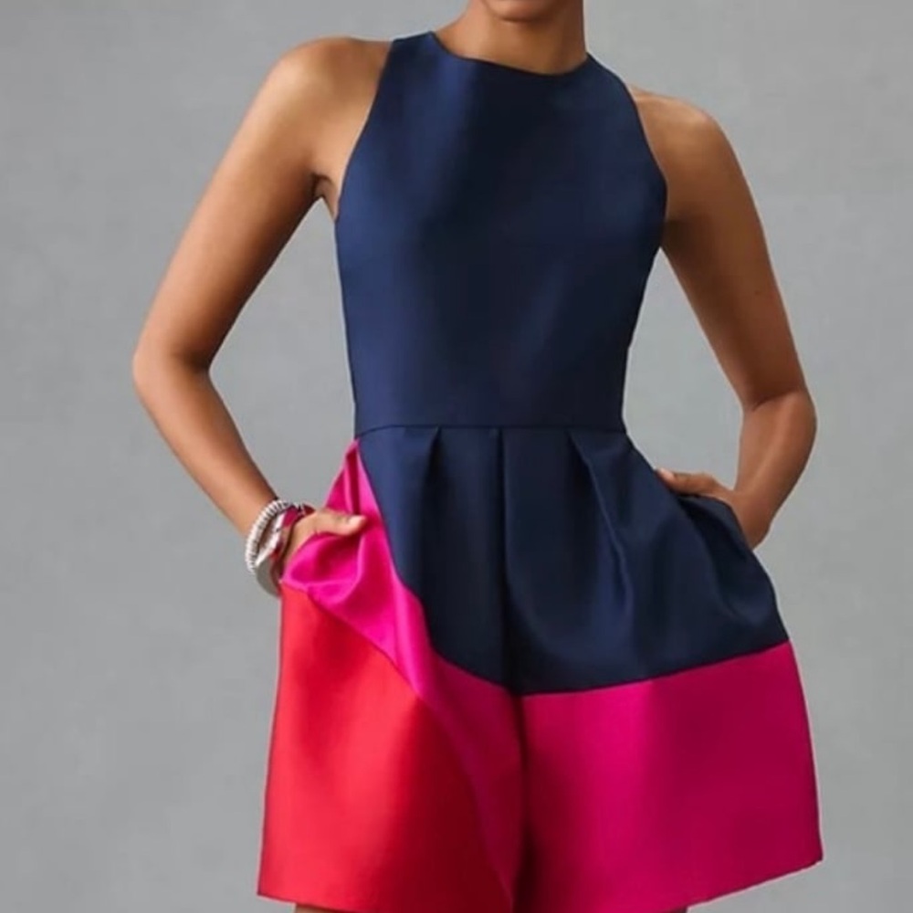 ANTHROPOLOGIE Hutch Colorblock Romper